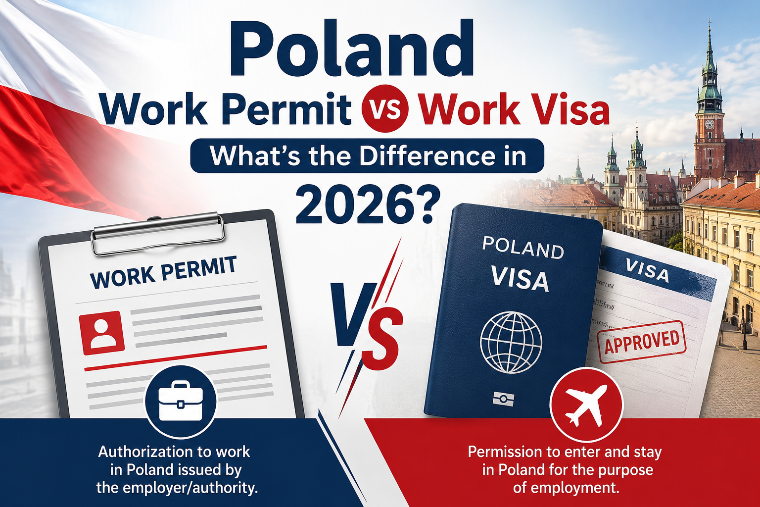 Poland Work Permit vs Work Visa: What’s the Difference in 2026?