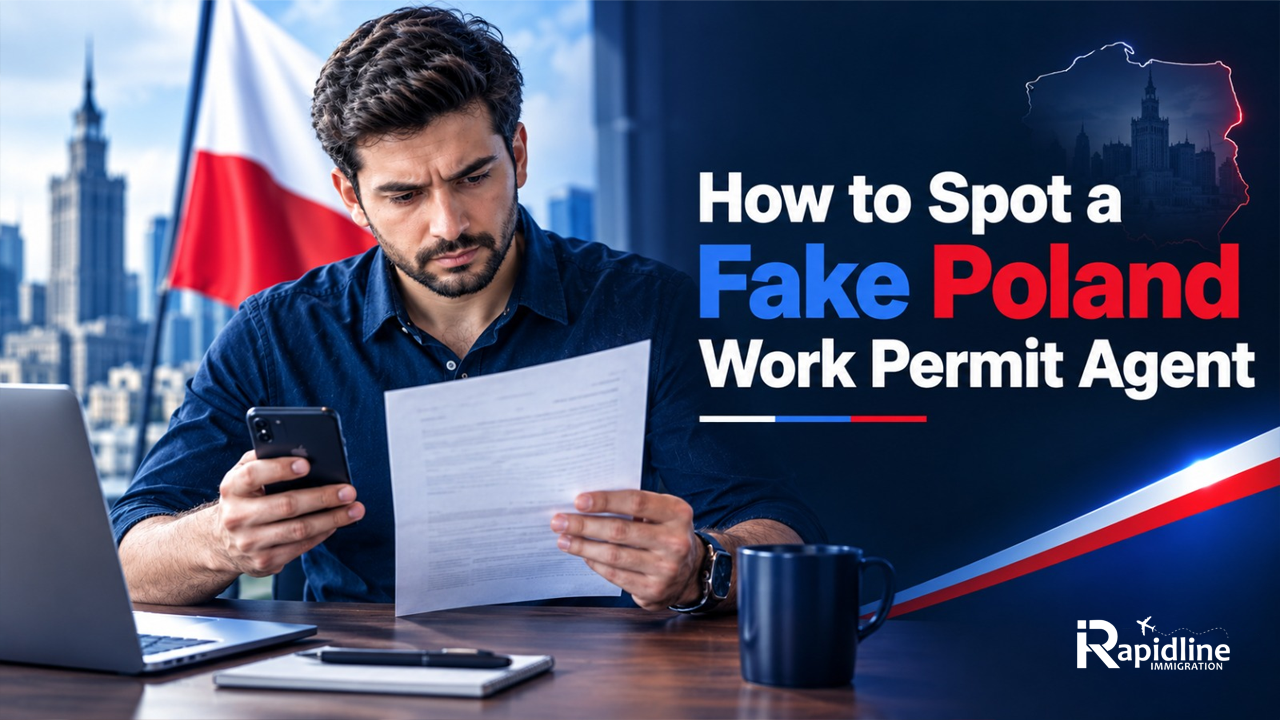 fake Poland work permit agent UAE