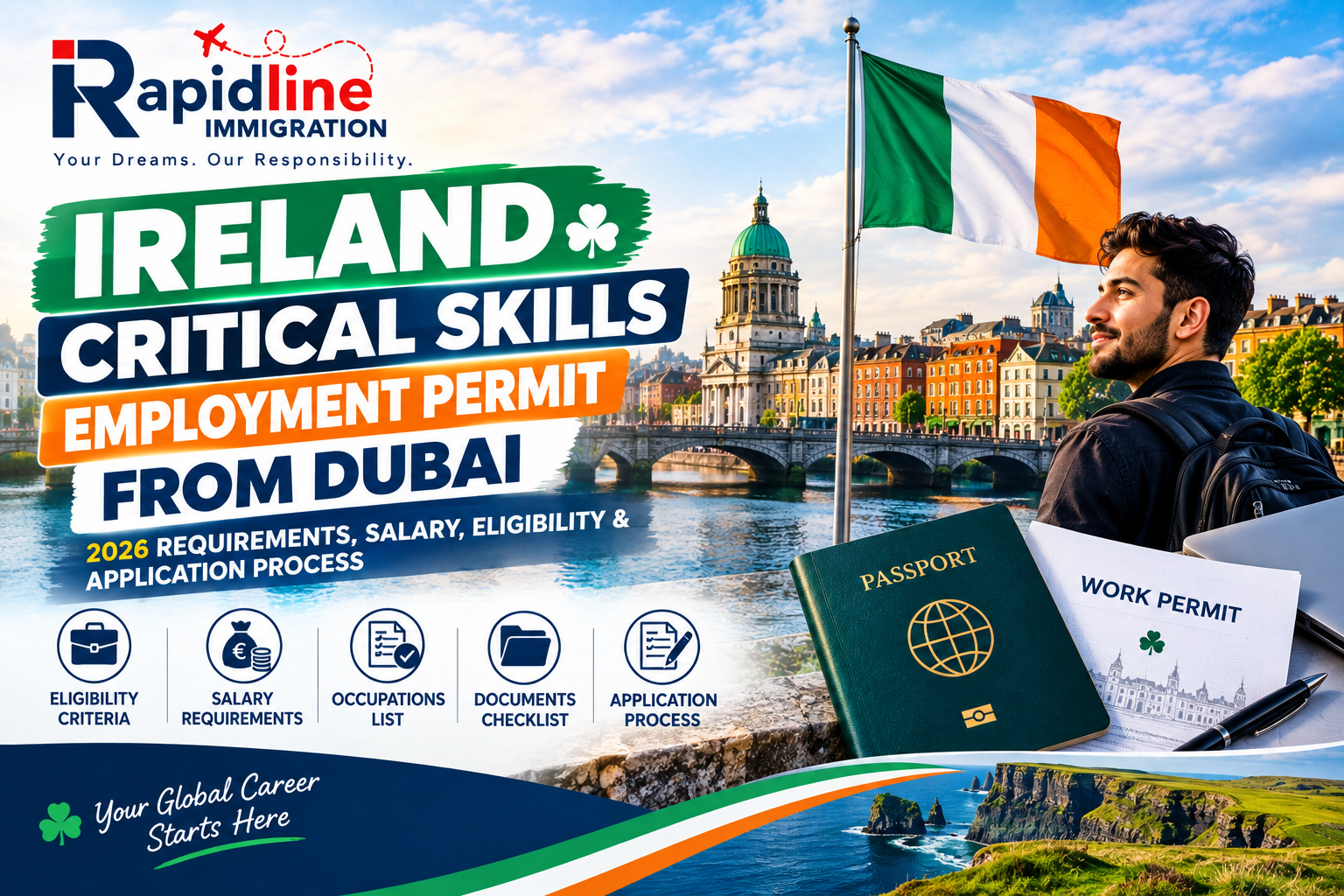 Ireland Critical Skills Employment Permit from Dubai